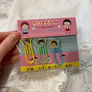 ♻️ DONATING 2/26 ♻️ FREE if bundled | Sakura Maruko plastic paper clips